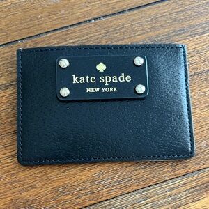 Kate Spade Black Leather Card Case